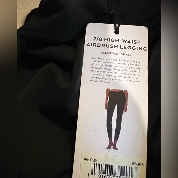 NWT Alo 7/8 Airlift Leggings Tight Black S - Picture 3 of 9